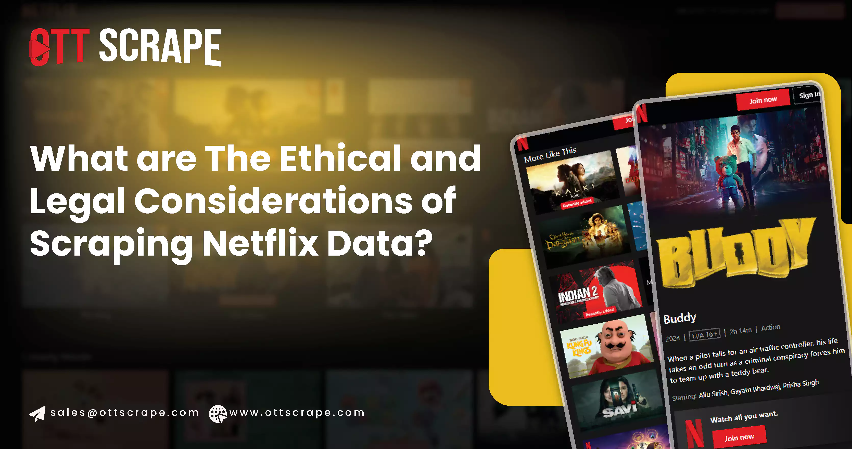 What are The Ethical and Legal Considerations of Scraping Netflix Data